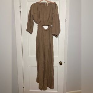 Free people oversized jumpsuit two piece (S)